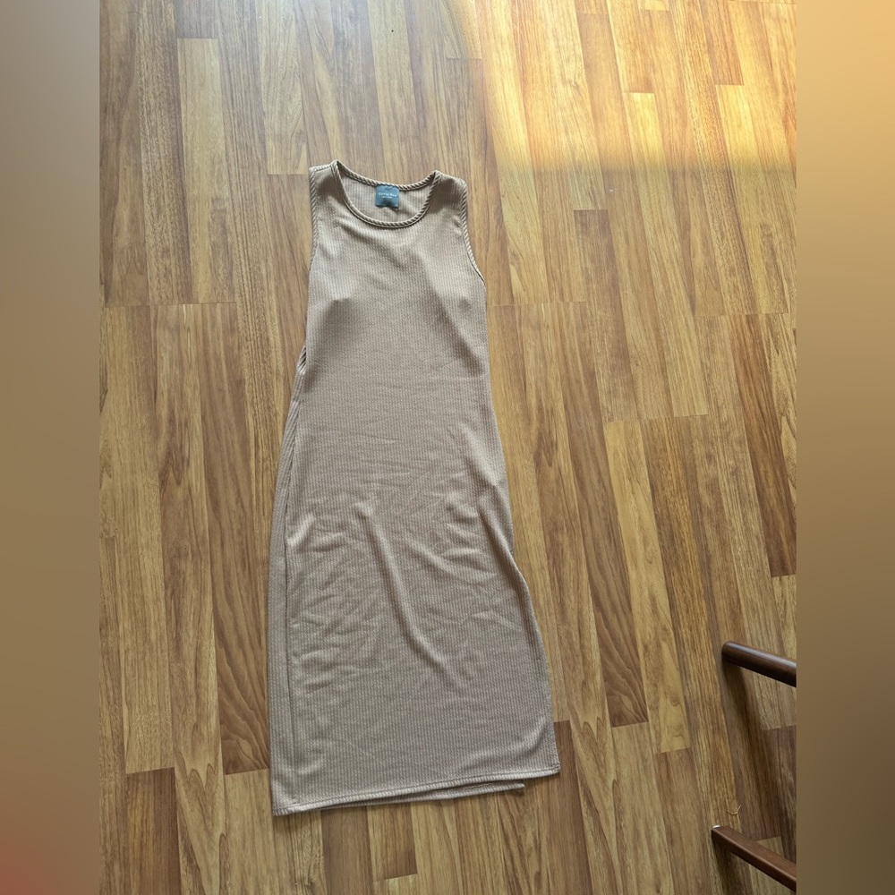 Tan skinny dress